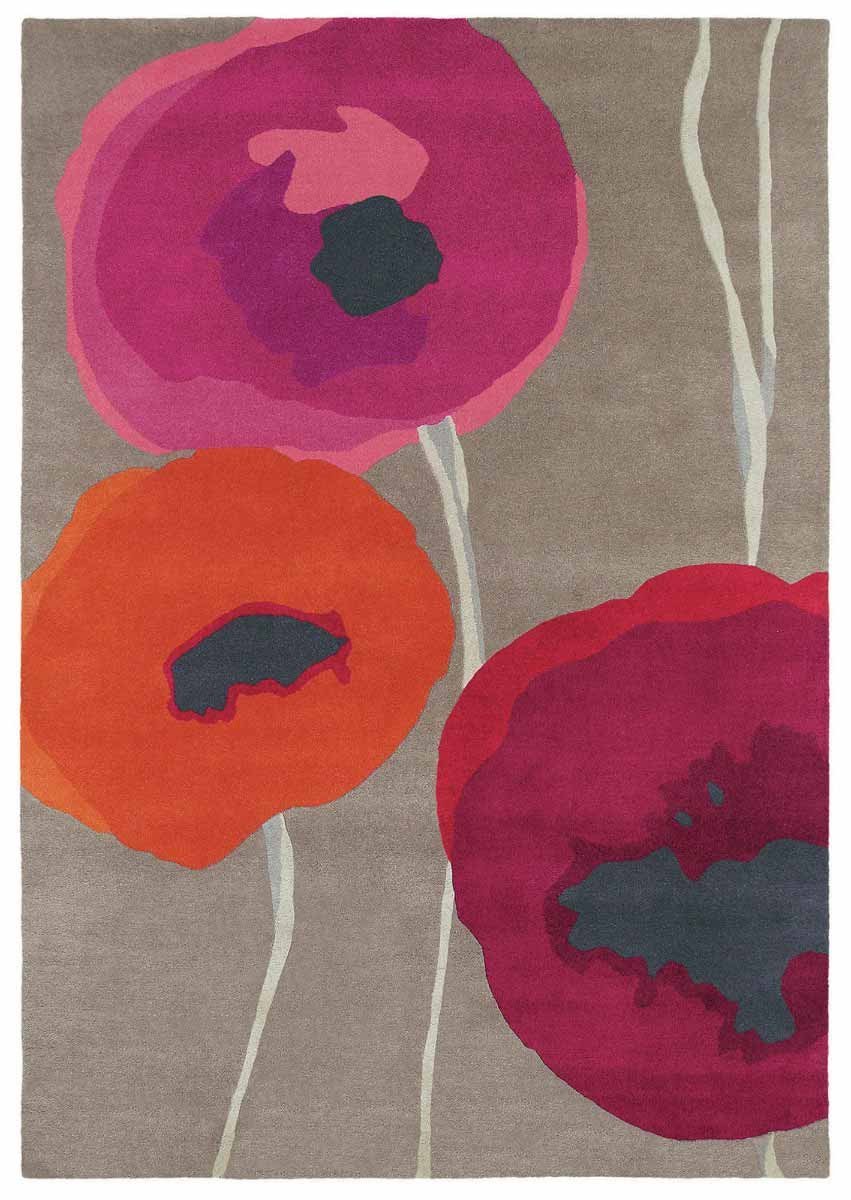 Sanderson Poppies Red/Orange Rug - 45700