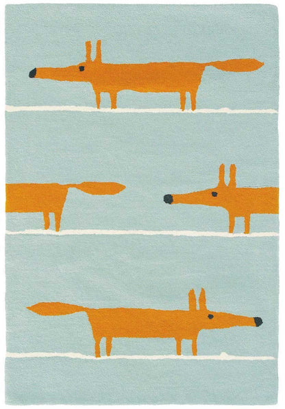 Scion Mr Fox Rug Aqua Rug - 25308