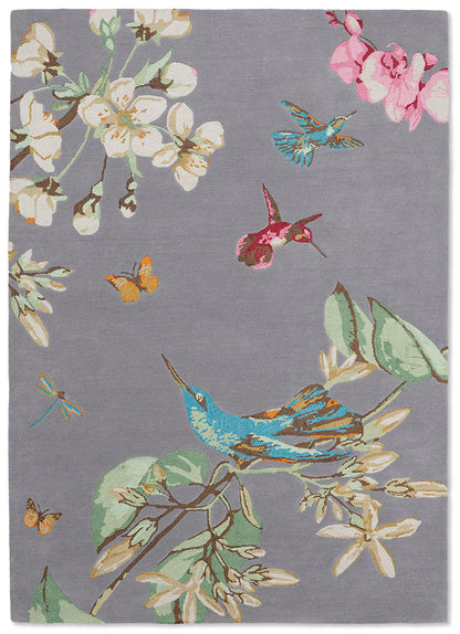 Wedgwood Hummingbird Grey Rug - 037804