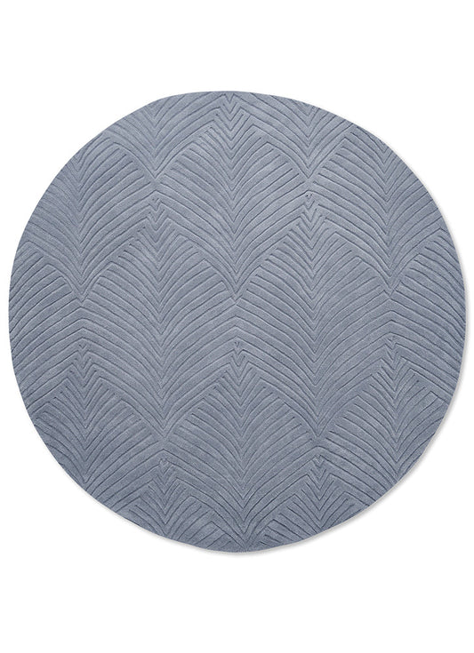 Wedgwood Folia Cool Grey Round Rug 038904