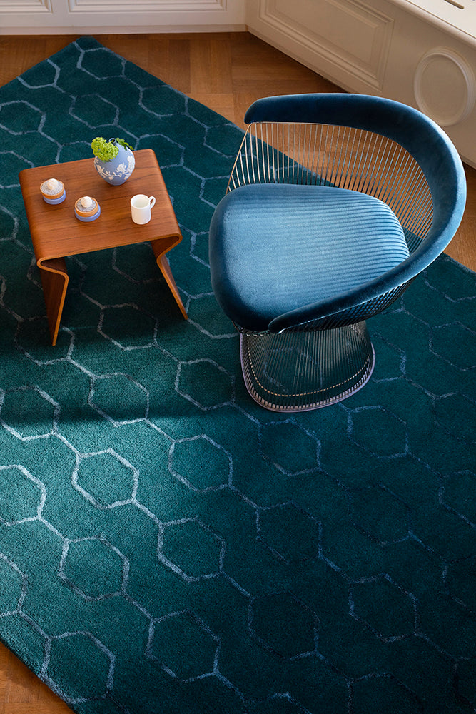 Wedgwood Gio Teal Rug 039107