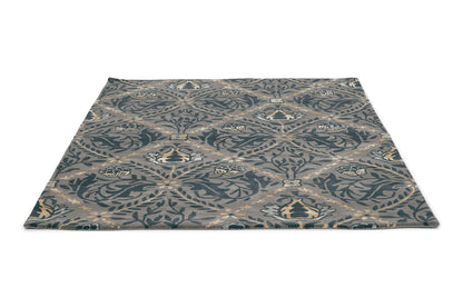 Pure Trellis Black Ink Rug