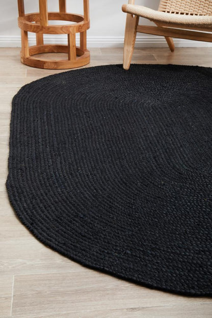 Bondi In Black : Oval Rug