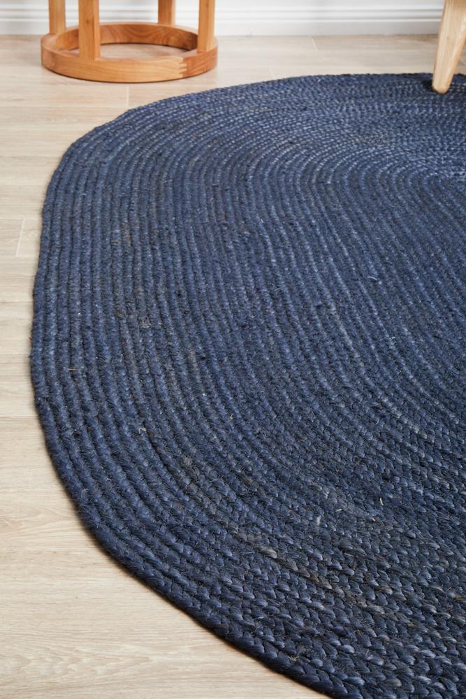 Bondi In Navy : Oval Rug