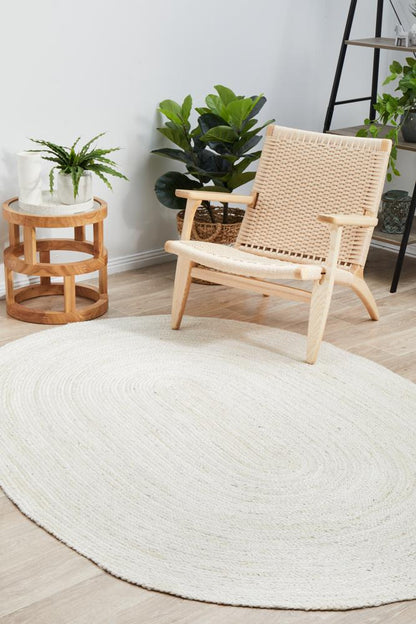 Bondi In White : Oval Rug