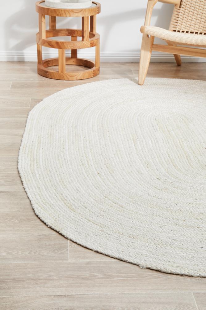 Bondi In White : Oval Rug