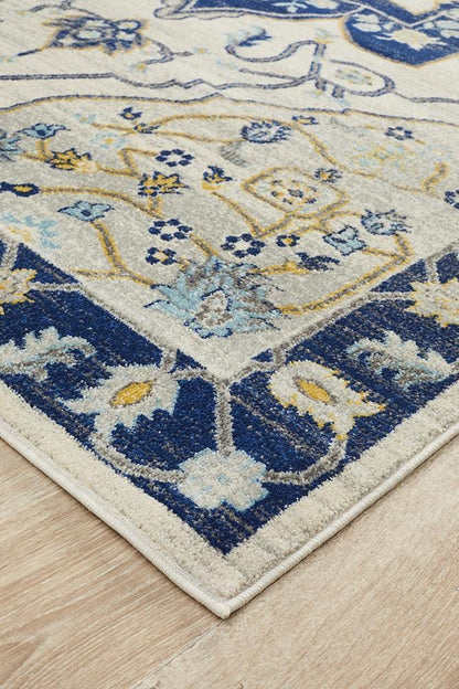 Babylon in Ivory and Navy Rug