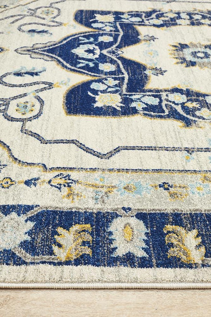 Babylon in Ivory and Navy Rug