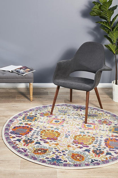 Babylon Garden in Multi Coloured : Round Rug