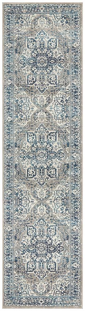 Babylon Traditional in Blue : Runner Rug