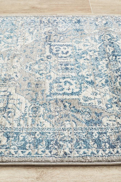 Babylon Traditional in Blue : Runner Rug