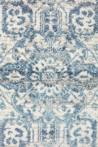 Babylon Traditional in Blue : Runner Rug