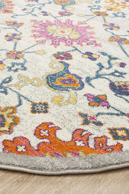 Babylon Lily in Multi Coloured : Round Rug