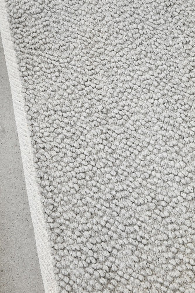 Boucle Touch Of Modern Elegance In Grey Rug