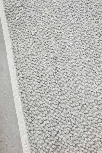 Boucle Touch Of Modern Elegance In Grey Rug