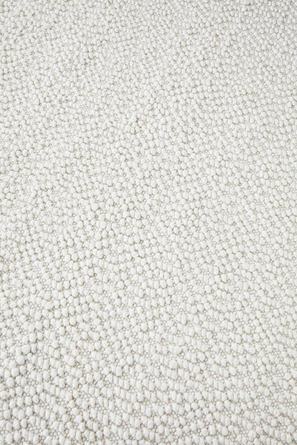 Boucle Elegant Luxurious In White Rug