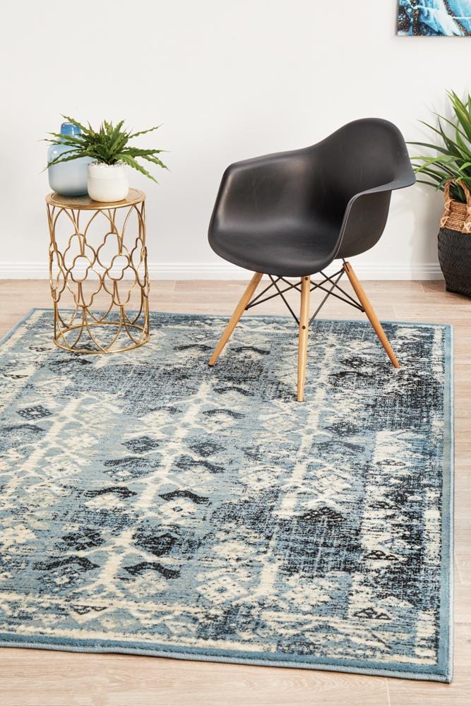 Calypso Palm In Blue Rug