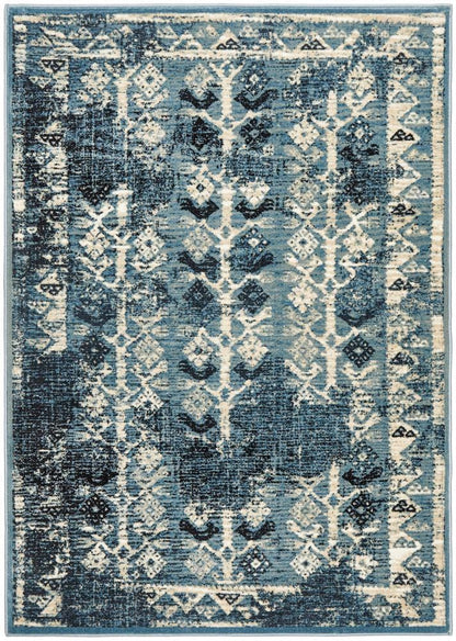 Calypso Palm In Blue Rug