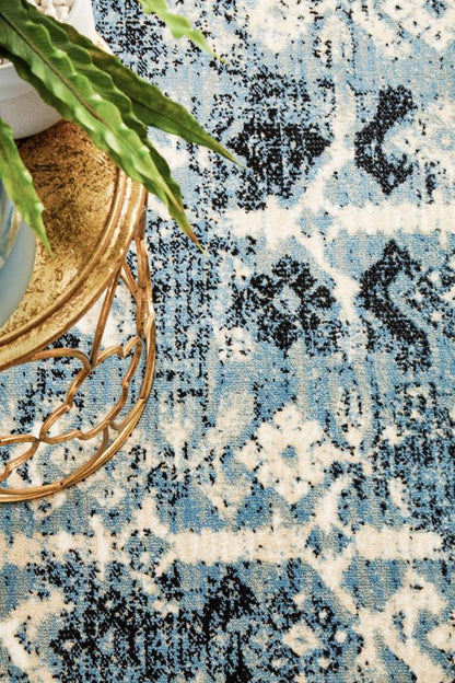 Calypso Palm In Blue Rug