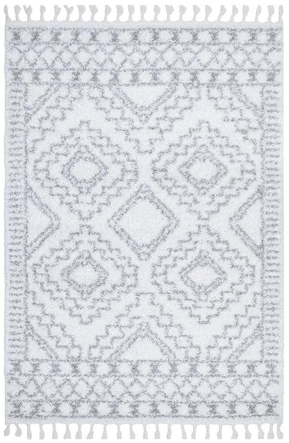 Casablanca Tribal In White Rug