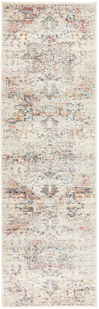 Century Runner Rug In Silver & Multi