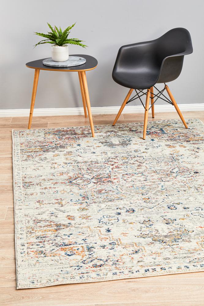 Century Rug In Silver & Multi