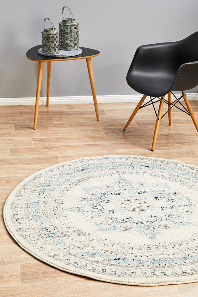 Century In White : Round Rug