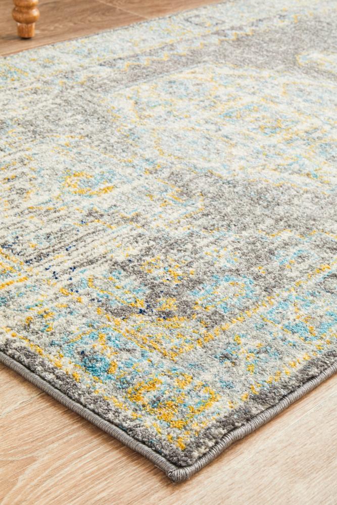 Century Runner Rug In Grey