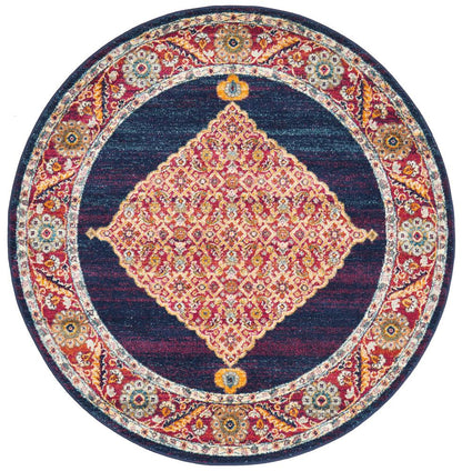 Century In Royal Blue : Round Rug