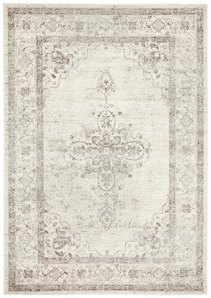 Century In Ivory & Silver Rug