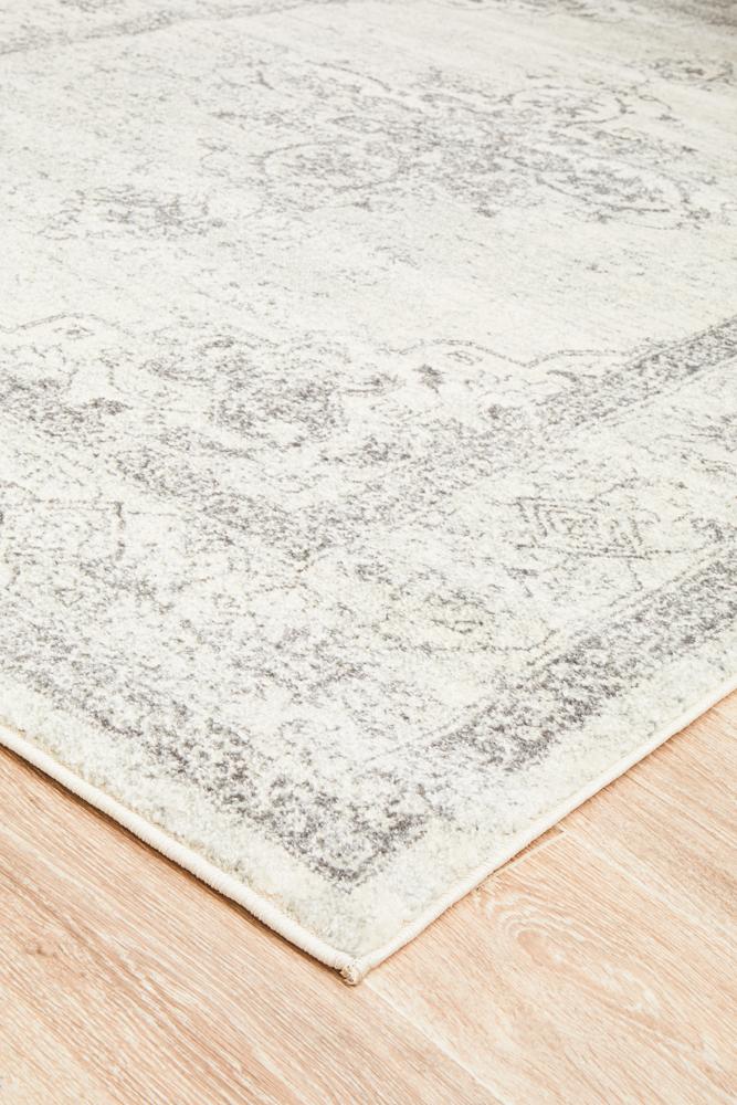 Century In Ivory & Silver Rug