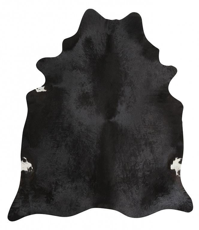 Natural Cowhide in Black Rug