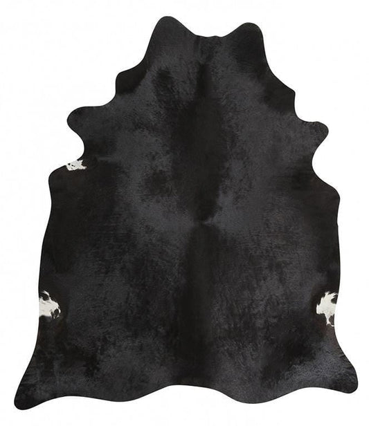 Natural Cowhide in Black Rug