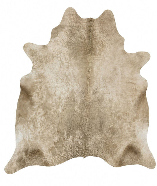 Natural Cowhide in Champagne Rug