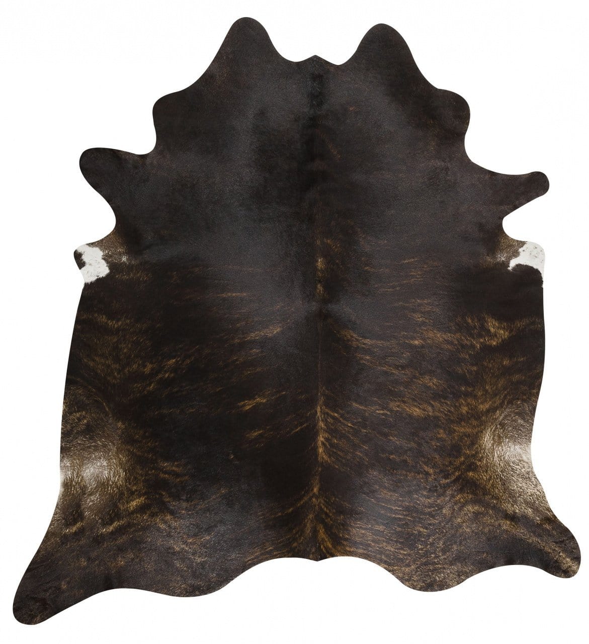 Natural Cowhide in Dark Brindle Rug