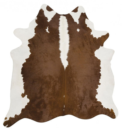 Natural Cowhide in Hereford Rug