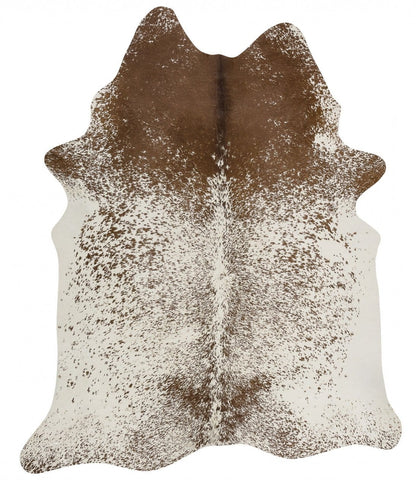 Natural Cowhide in Salt & Pepper Brown Rug