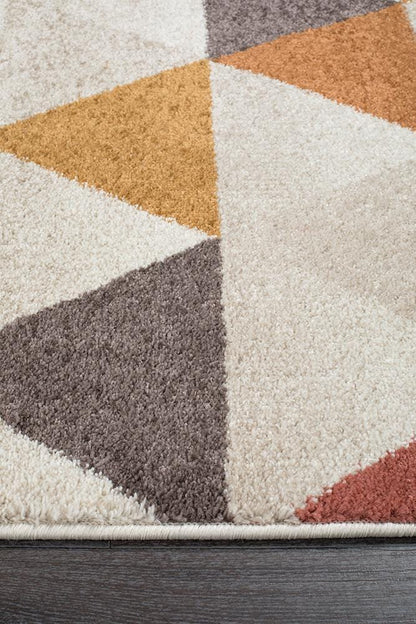 Dimensions in Triangle Blush : Runner Rug