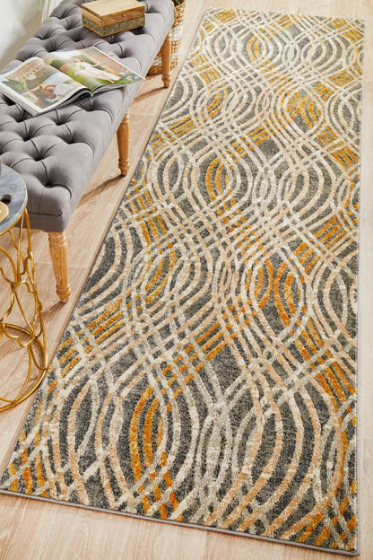 Dream Weave Runner Rug In Charcoal