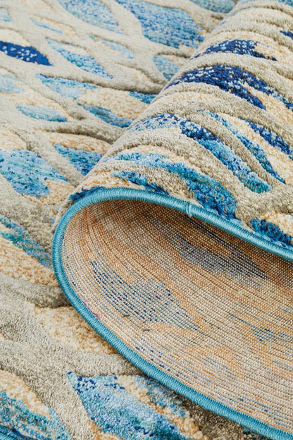 Dream Basket Runner Rug In Blue