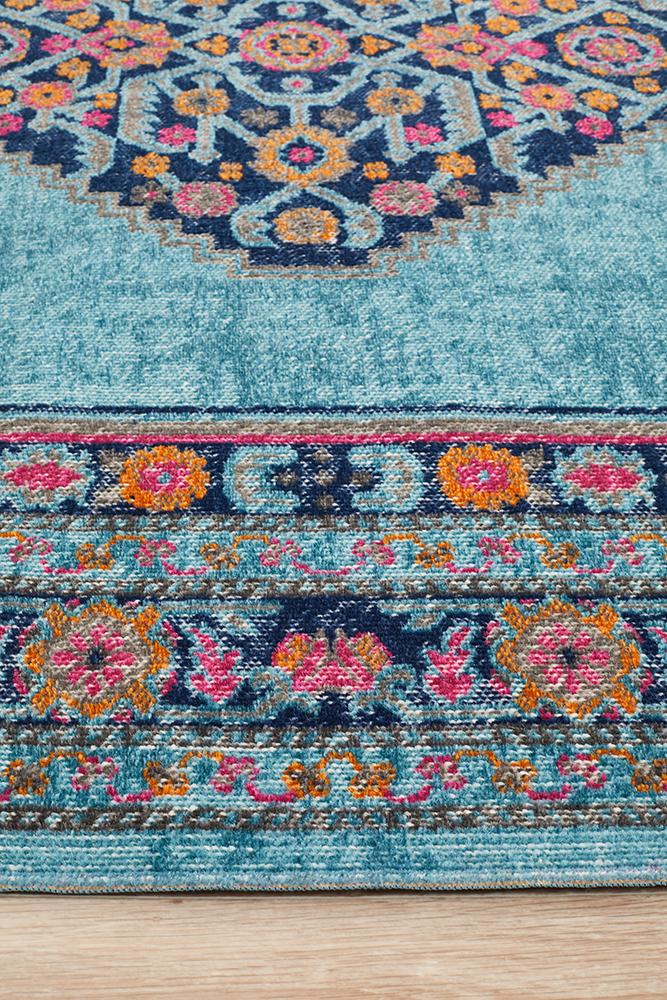 Eternal Diamond Rug In Light Blue