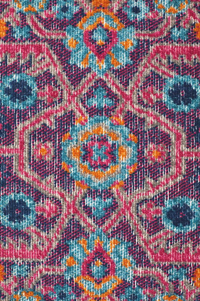 Eternal Diamond Rug In Pink & Multi
