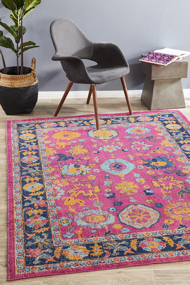 Eternal Rug In Pink & Multi