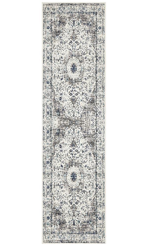 Evoke Parade Runner Rug In White