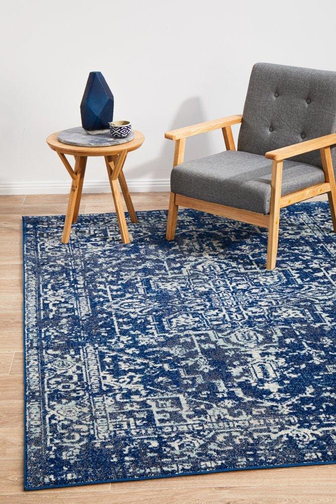 Evoke Medallion in Navy Rug