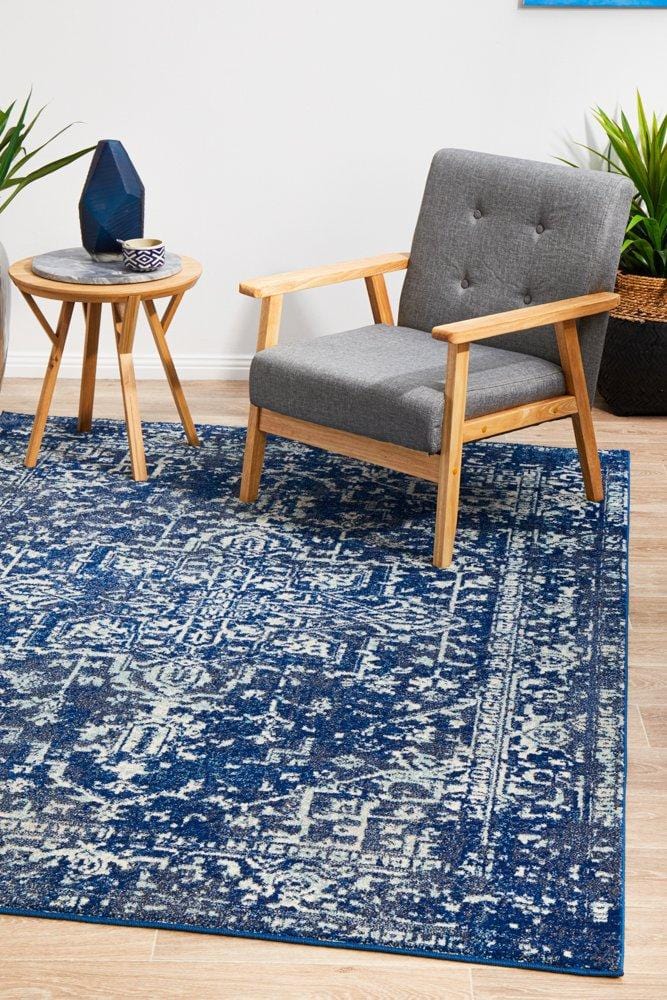 Evoke Medallion in Navy Rug