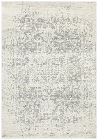 Evoke In White & Silver Rug