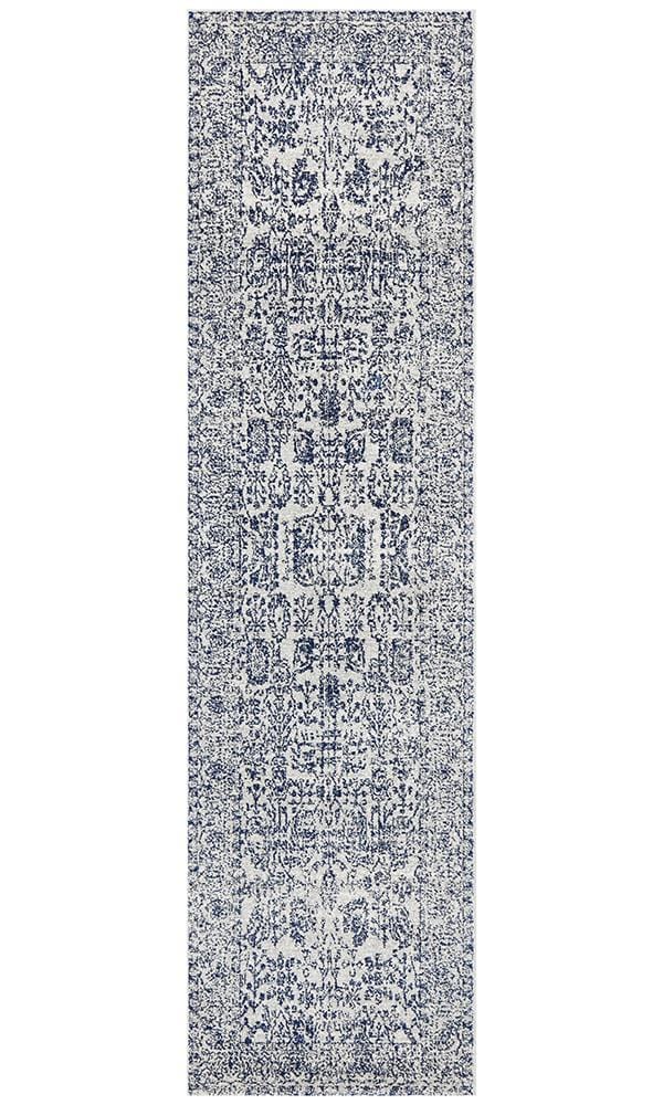 Evoke Nomad in Blue : Runner Rug