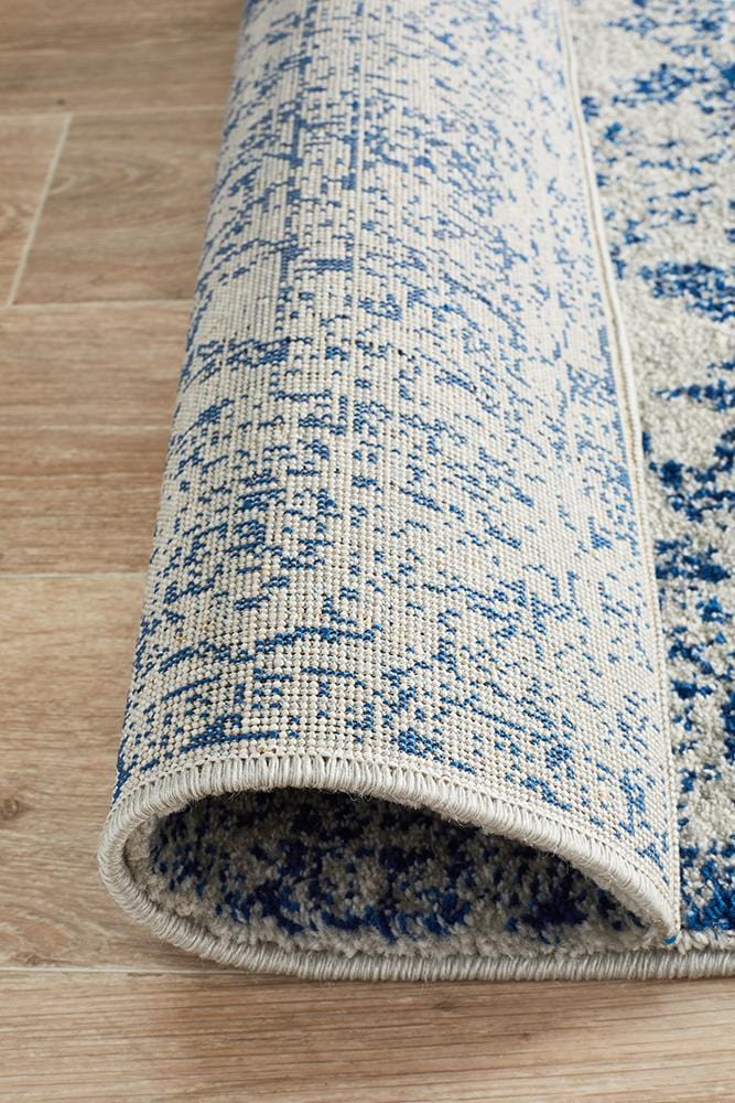 Evoke Nomad in Blue : Runner Rug