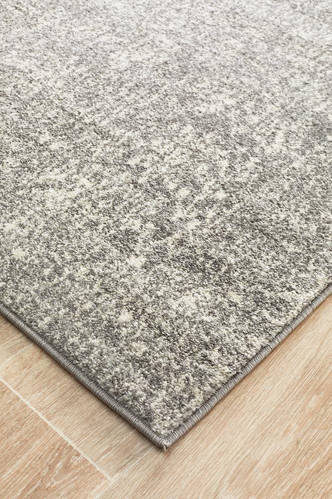 Evoke Nomad Runner Rug In Grey